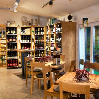 Blick auf Getränke-Bereich